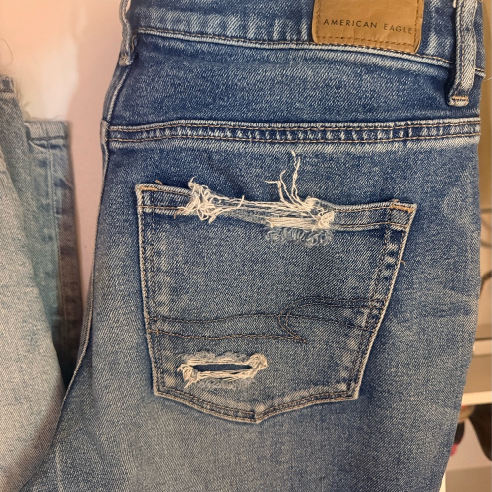 SET! American Eagle & Abercrombie Fitch Jeans Pants Women's Relaxed Size 8 - Picture 2 of 12